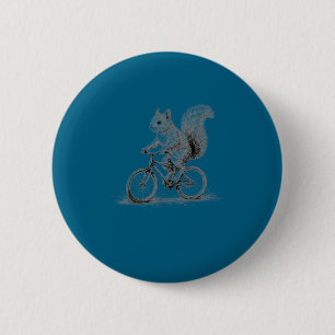 Eichhörnchen fährt Fahrrad lustig Fahrrad fahren T Button