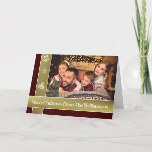 Eichhörnchen fotobombt Familienfoto Weihnachten