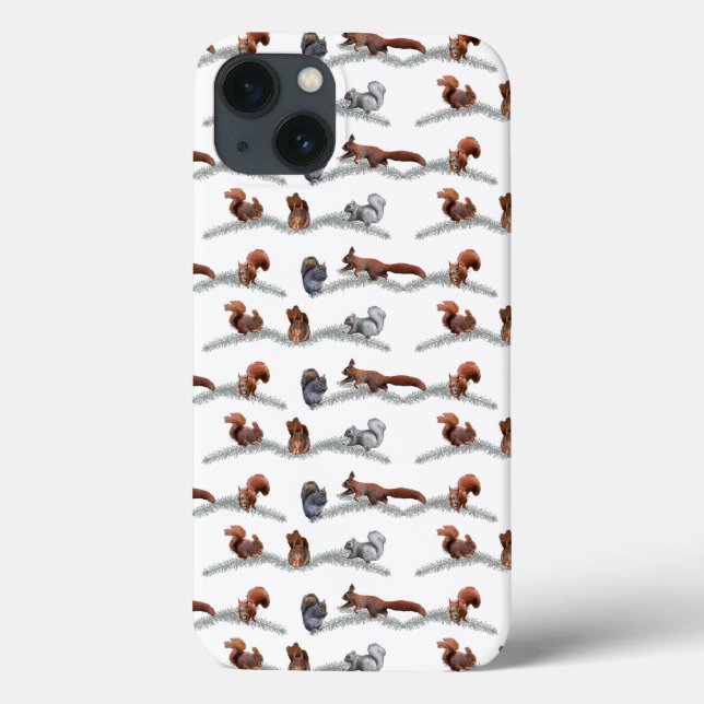Eichhörnchen Frenzy iPad Case (Farbe auswählen) (Rückseite)