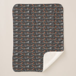 Eichhörnchen Frenzy Sherpa Blanket (grau) Sherpadecke