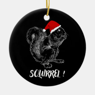 Eichhörnchen - Funny Christmas Design T - Shirt Keramik Ornament