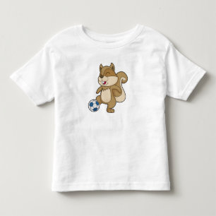 Eichhörnchen Fußballspieler Fußball Kleinkind T-shirt