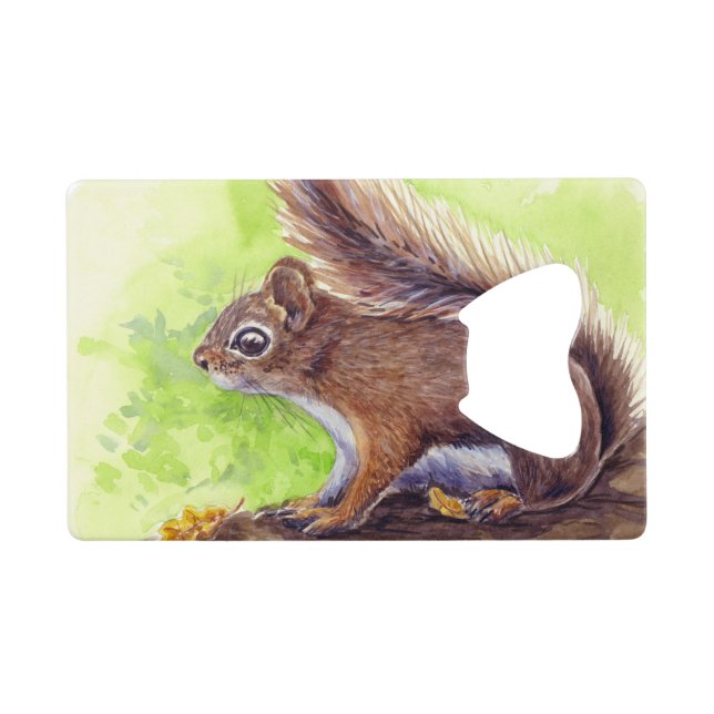 Eichhörnchen Geldbeutel Flaschenöffner (Rückseite Horizontal)
