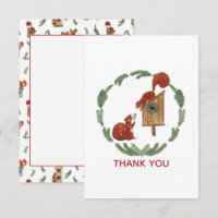 Eichhörnchen Geschenk Dankeschön Karte