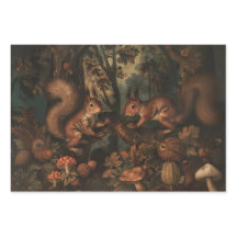 Eichhörnchen - Geschenkpapier für Ölgemälde