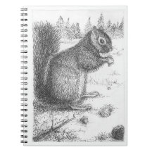 Eichhörnchen-gewundenes Anmerkungs-Buch
