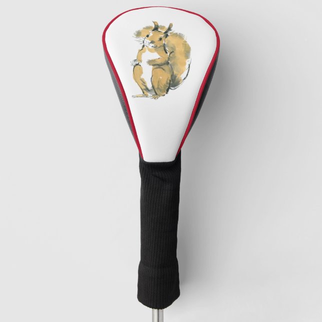 Eichhörnchen Golf Headcover (Vorderseite)