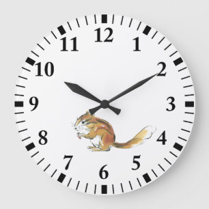 Eichhörnchen Große Wanduhr