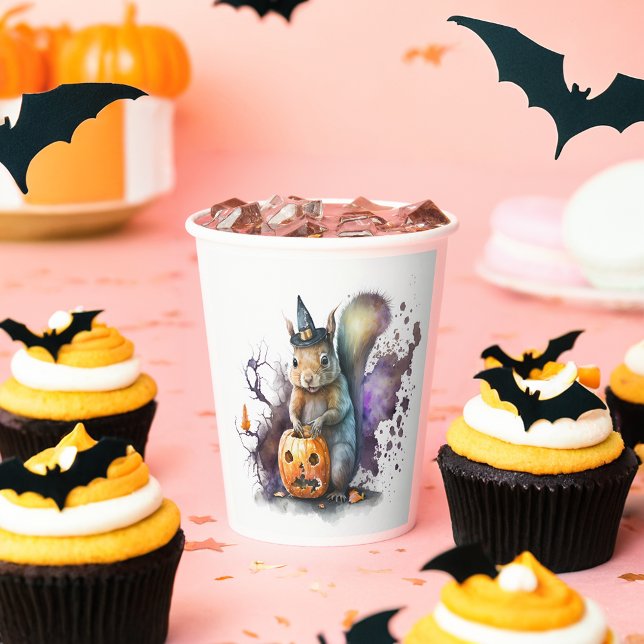 Eichhörnchen Halloween Pappbecher (Von Creator hochgeladen)