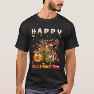 Eichhörnchen Halloween und frohe Weihnachten Happy T-Shirt