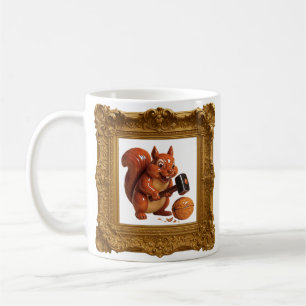 Eichhörnchen-Hammer-Überraschung Kaffeetasse