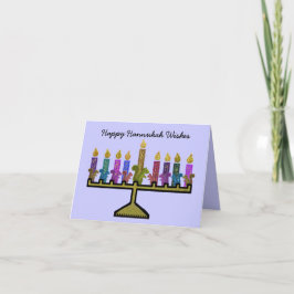 Eichhörnchen Hannukah Menorah Karten