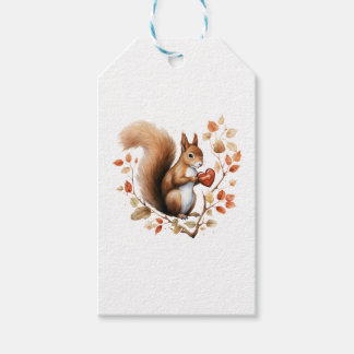 Eichhörnchen Herz Nut Valentine's Day Woodland Geschenkanhänger