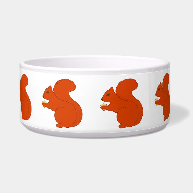 Eichhörnchen-Hundeschüssel - groß Napf (Links)