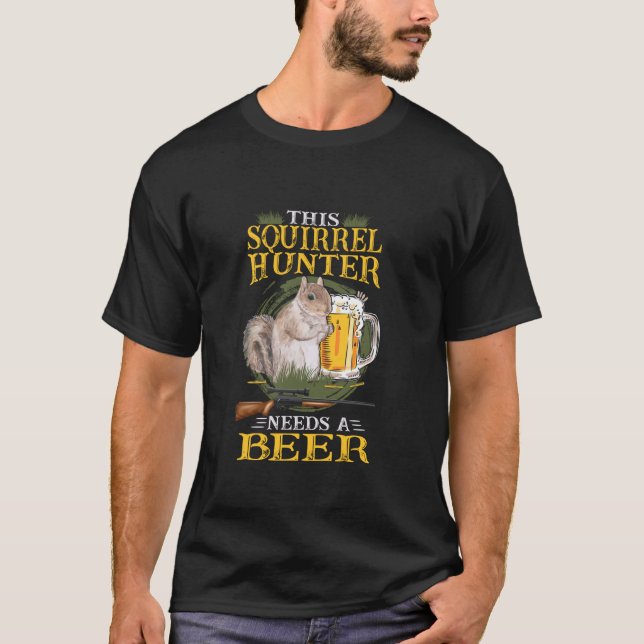 Eichhörnchen Hunter Funny Eichhörnchen gibt Eichhö T-Shirt (Vorderseite)