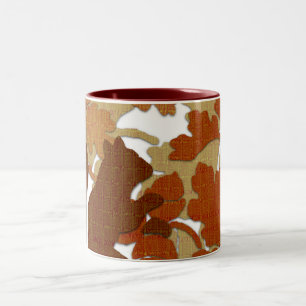 Eichhörnchen im Gewebe Zweifarbige Tasse