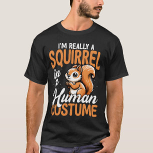 Eichhörnchen im menschlichen Kostüm Lustiger Freun T-Shirt