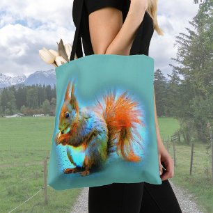 Eichhörnchen im modernen Stil - cool Tasche
