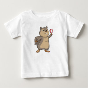 Eichhörnchen im Poker mit Poker-Chips Baby T-shirt