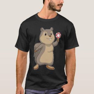 Eichhörnchen im Poker mit Poker-Chips T-Shirt