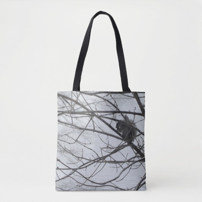 Eichhörnchen im Schnee Tasche (Vorderseite)