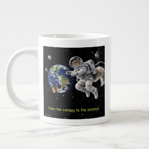 Eichhörnchen im Weltraum Jumbo-Tasse