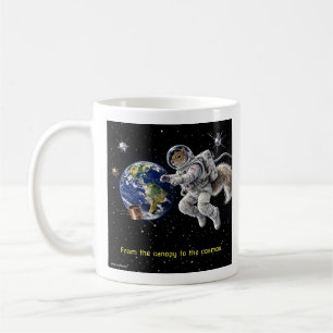 Eichhörnchen im Weltraum Kaffeetasse
