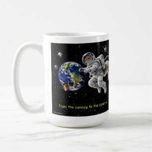 Eichhörnchen im Weltraum Kaffeetasse