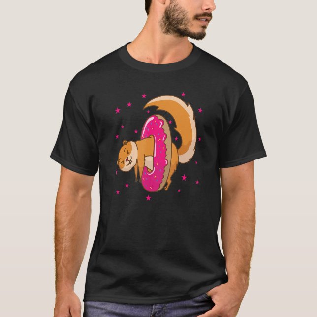 Eichhörnchen in Donut-Baumnuss T-Shirt (Vorderseite)