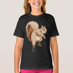 Eichhörnchen Inline Skaten Roller Skate T-Shirt