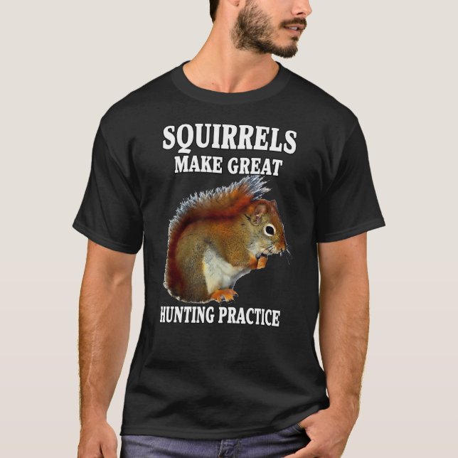 Eichhörnchen jagen Eichhörnchen machen großen Jagd T-Shirt (Vorderseite)