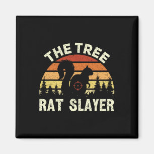 Eichhörnchen Jäger der Baumrat-Slayer Retro-Eichhö Magnet