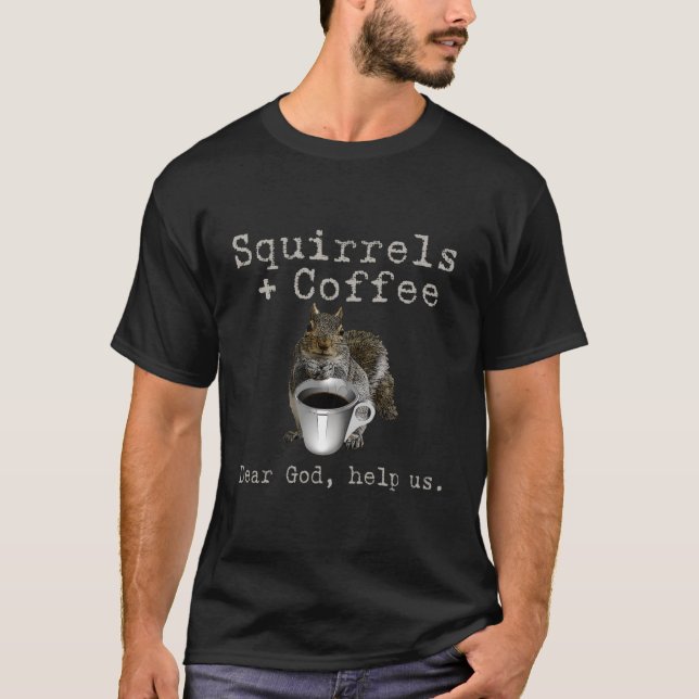 Eichhörnchen & Kaffeelichen T-Shirt (Vorderseite)