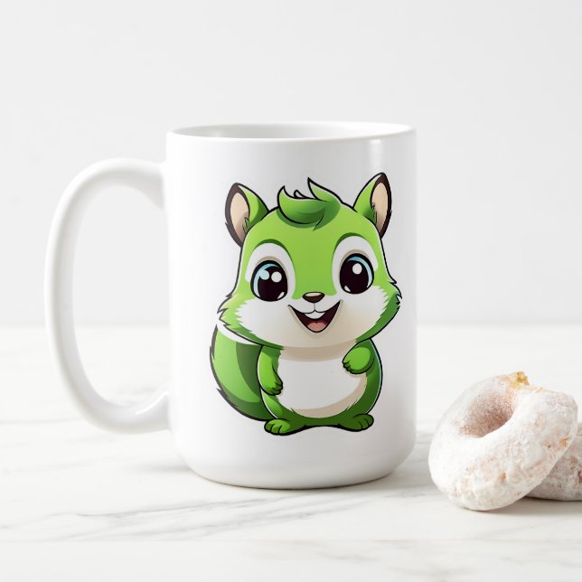 Eichhörnchen Kaffeetasse (Mit Donut)