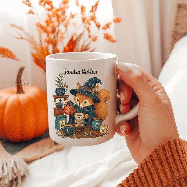 Eichhörnchen Kaffeezubereitung Kaffeetasse (Von Creator hochgeladen)