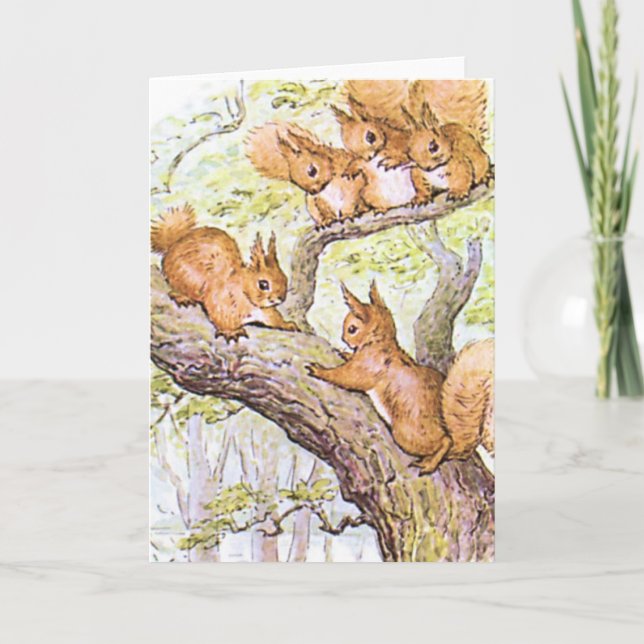 Eichhörnchen Karte (Vorderseite)