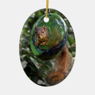 Eichhörnchen Keramik Ornament