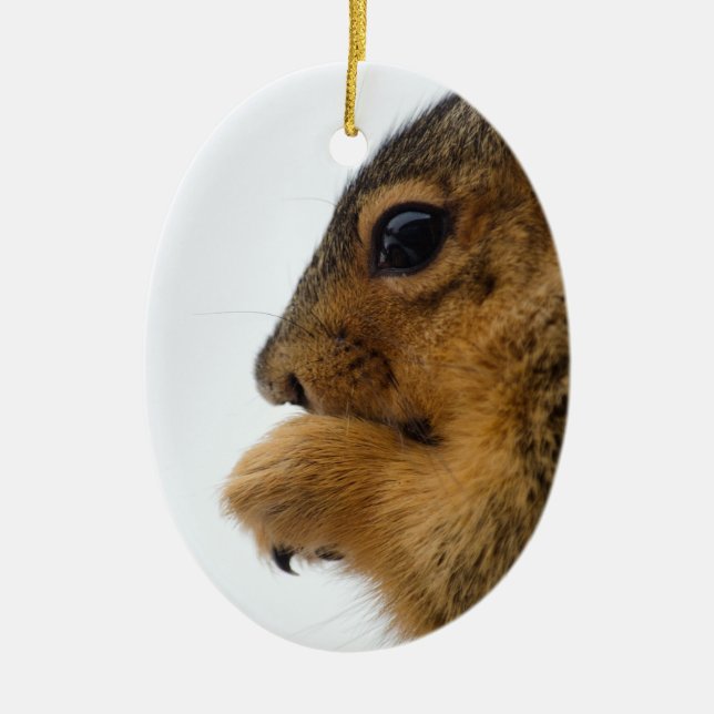 Eichhörnchen Keramik Ornament (Vorne)