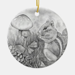 Eichhörnchen Keramik Ornament