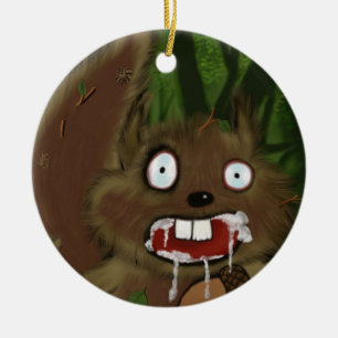 Eichhörnchen Keramik Ornament