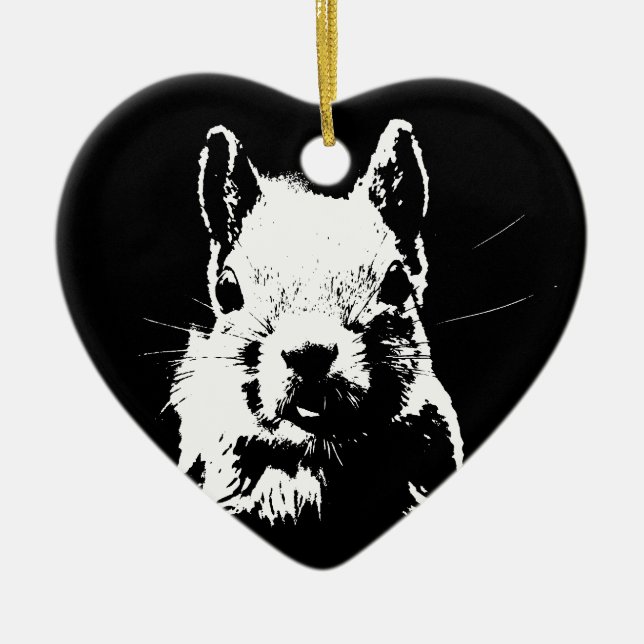 Eichhörnchen Keramikornament (Vorne)