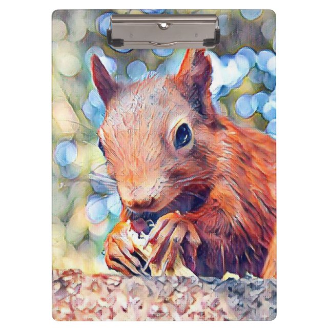 Eichhörnchen Klemmbrett (Vorderseite)