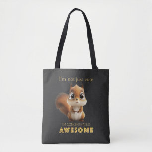 Eichhörnchen konzentriert Phantastisch Niedlich Ad Tasche