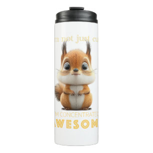 Eichhörnchen konzentriert Phantastisch Niedlich Ad Thermosbecher