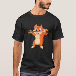 Eichhörnchen Kraft Waldtier Liebe Bester Freund Ei T-Shirt