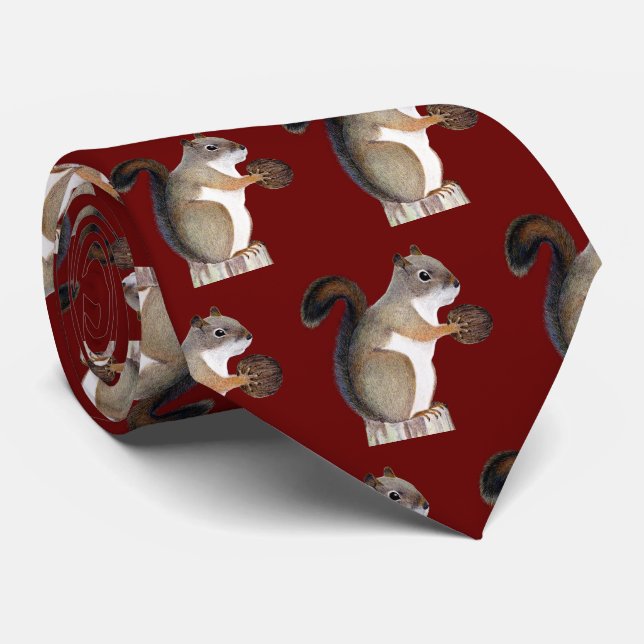 Eichhörnchen Krawatte (Gerollt)