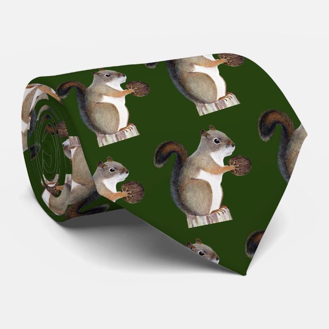 Eichhörnchen Krawatte (Gerollt)