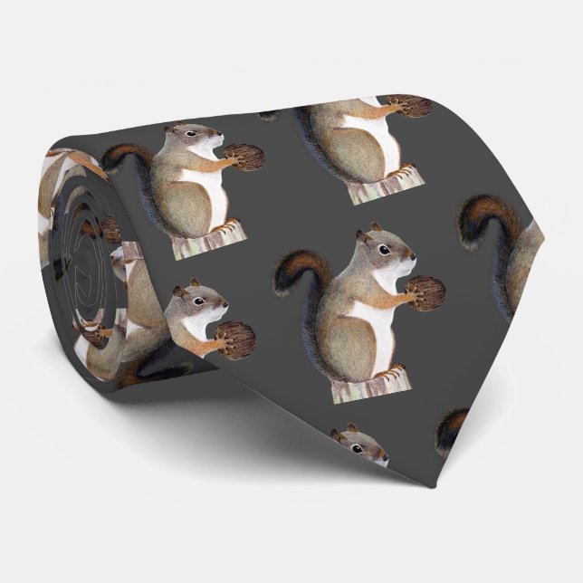 Eichhörnchen Krawatte (Gerollt)