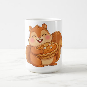 Eichhörnchen-Kürbiskuchen-Thanksgiving-Kaffeetasse Kaffeetasse