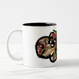 Eichhörnchen-Kürbisse Zweifarbige Tasse